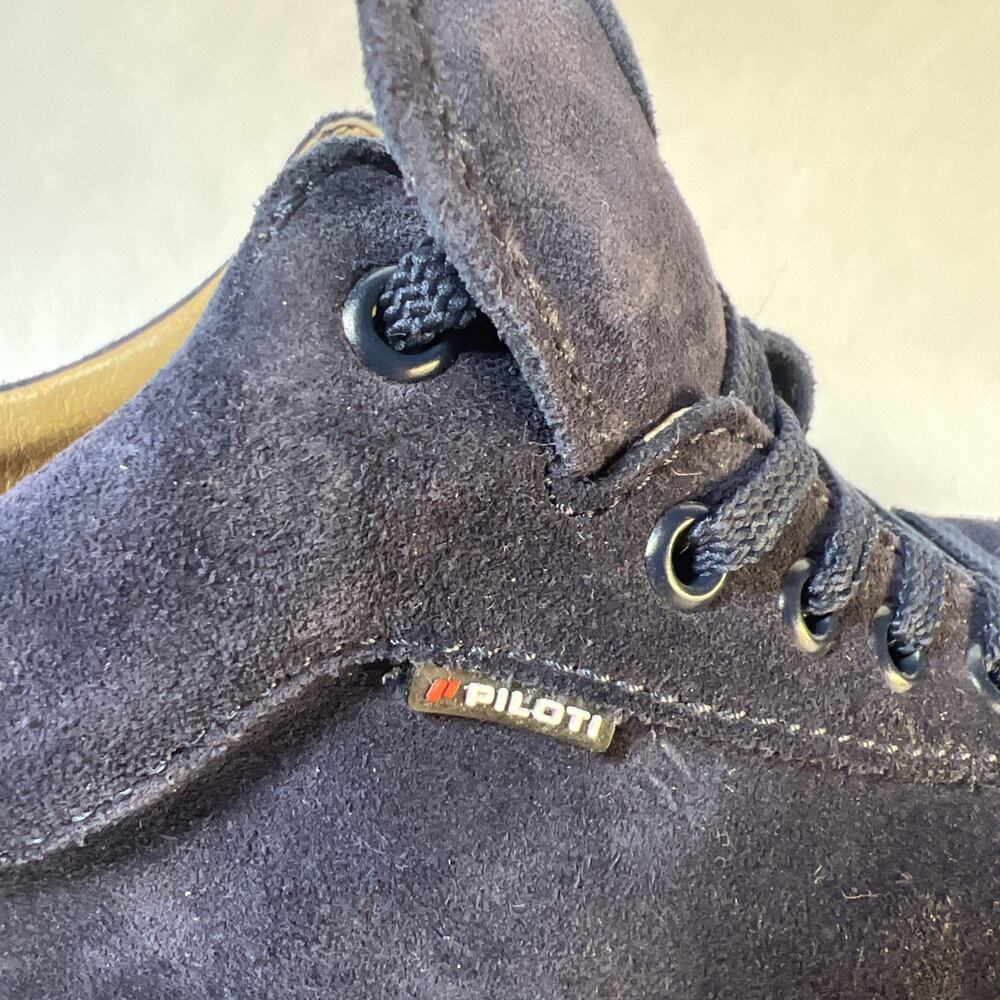 Piloti Shift Driving Shoes • Blue Suede • Men’s Size 10 Motorsport VTG - Picture 10 of 16